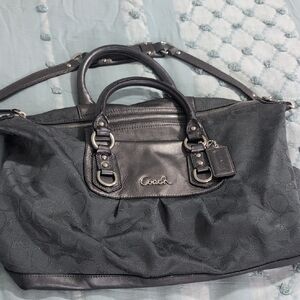 Coach Charcoal Signature Tote